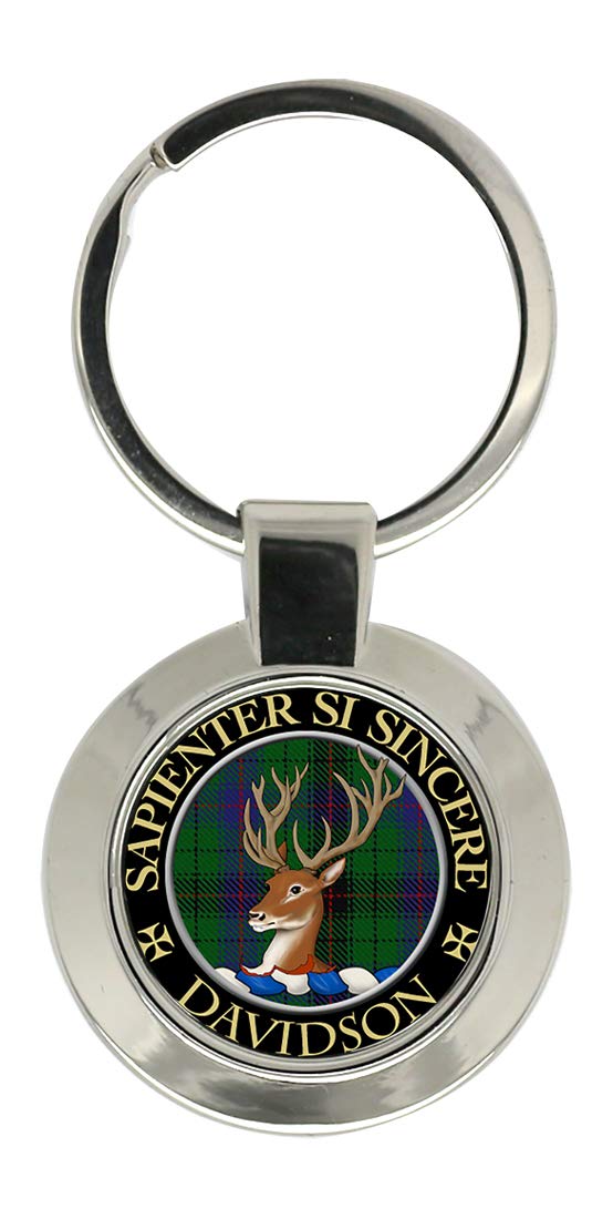Giftshop Uk Unisex Silver Coloured Metal Davidson Scottish Clan Key Ring