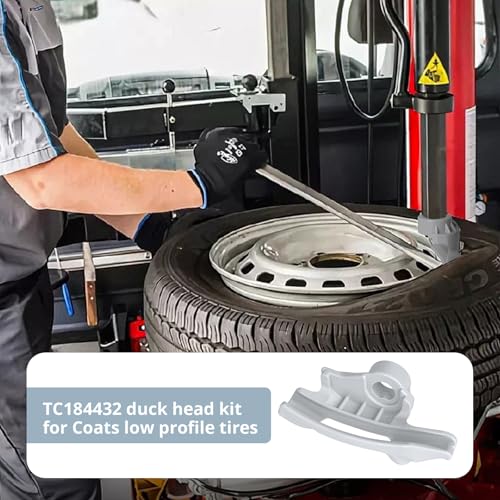 Image of Earthtec Tire Changer Nylon Mount /Demount Head Kit Replacement for Coats for Low Profile Tires Tire Changer Machine Duck Head Part# TC184432 8184432- Grey