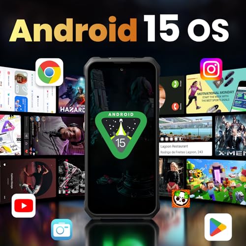 Image of FOSSIBOT F110Pro 5G -10000mAh Rugged Phone Android 15, MTK Dimensity 6300+ Smartphone 128dB Louder Speaker, 20GB+128GB -2TB Cell Phone, 6.745 inch FHD Display, 50MP Ai Camera, 5G Dual SIM