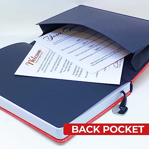 Carnet de notes à couverture rigide LeStallion rouge, le cadeau idéal pour le bureau - 7