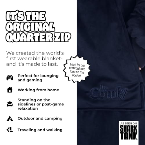 image for THE COMFY Original Quarter-Zip | Floor Length Sherpa Lined Microfiber 