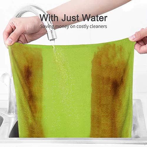 image for Lasyman 12PCS Premium Microfiber Cloth - Lint Free-Micro Fibers Towels