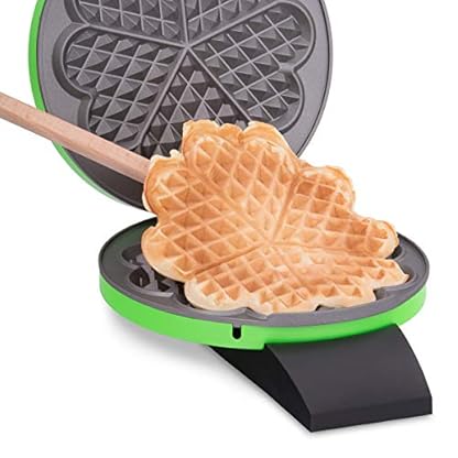 Cloer 1627-14 Waffeleisen für klassische Herzwaffeln, 930 W, Waffelgröße 15,5 cm, stufenlos wählbarer Bräunungsgrad, Grün – Bild 7