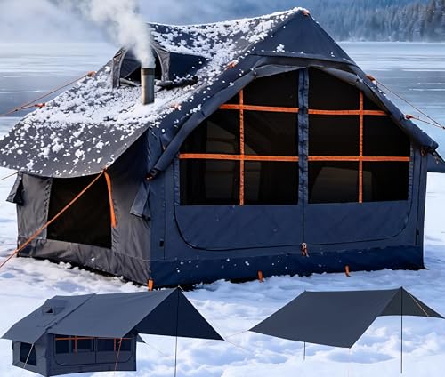 Aufblasbare Zelte für Camping mit Ofenanschluss, Oxford Blow Up...
