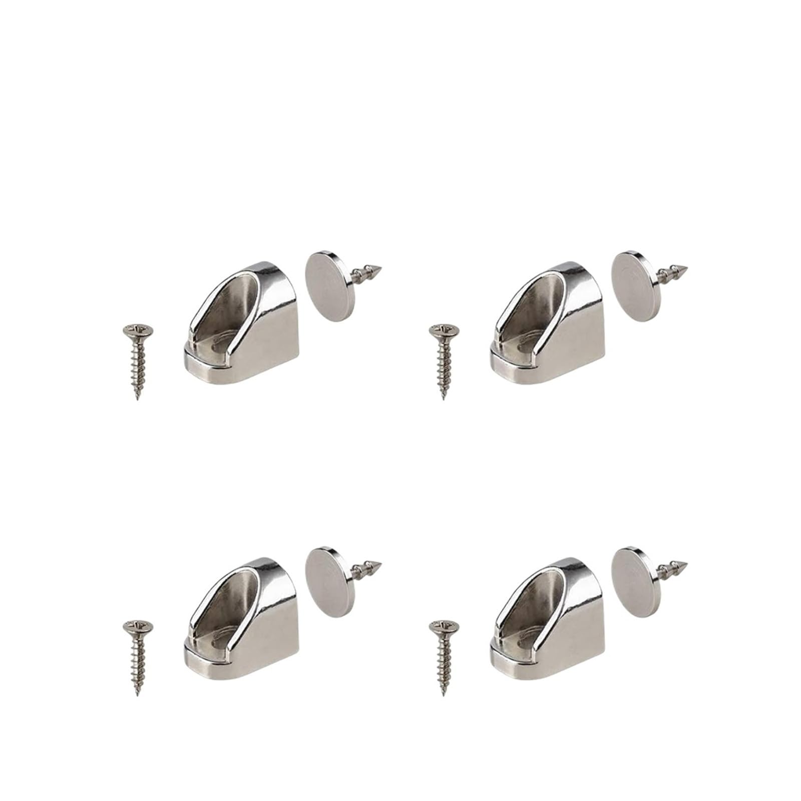 Xctdsvah Color1 Cupboard Latch 4Pcs Door Catch Furniture Fittings For Cupboard Doors Stoppers Cabinet Latch(Color1)