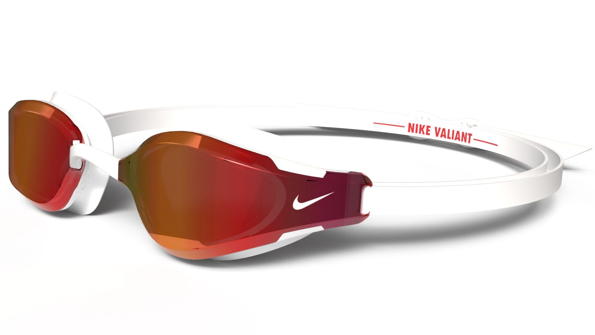 Nike Valiant Mirror Performance Goggle, White