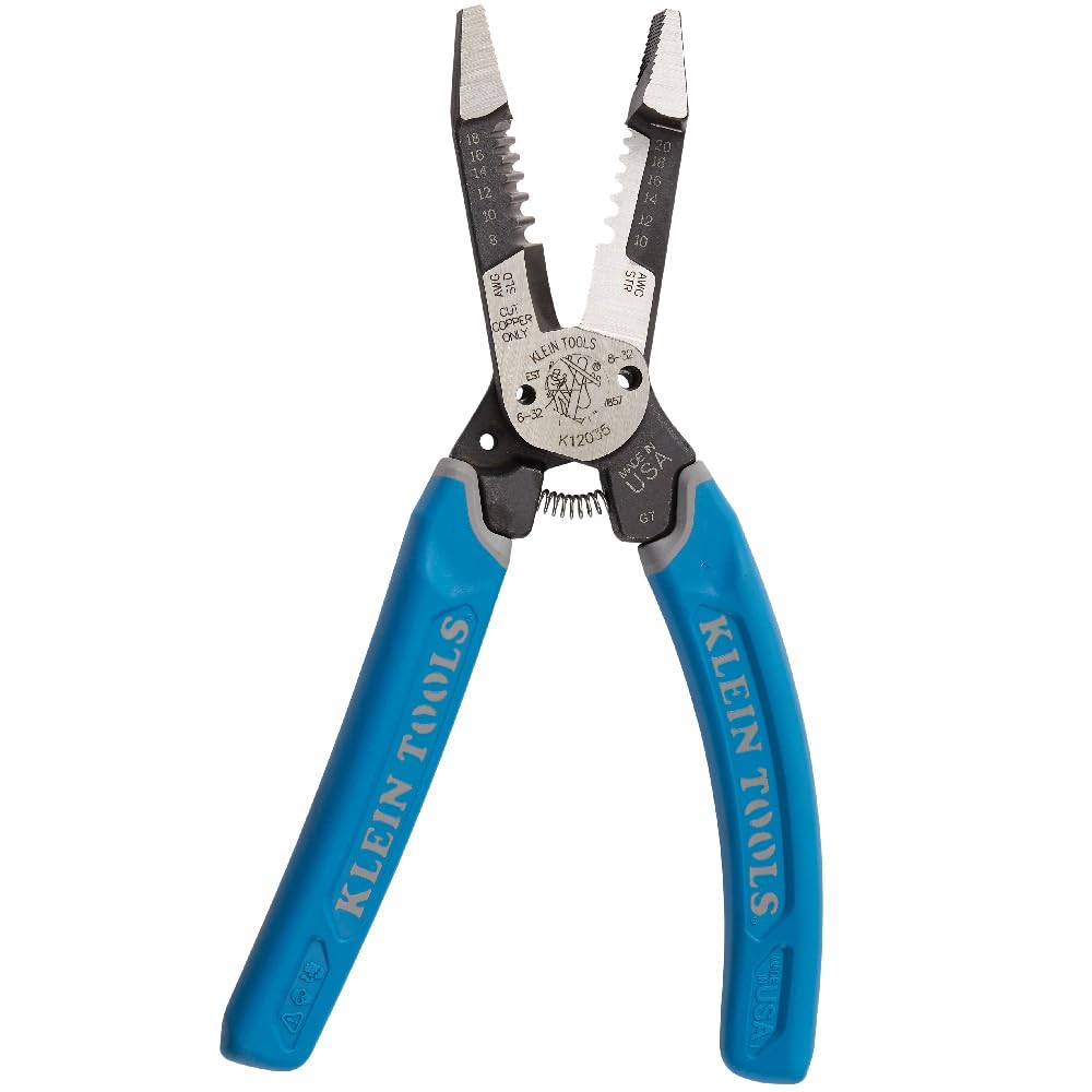 Klein Tools K12035 Klein-Kurve Nożyce do drutu, wytrzymałe narzędzie do ściągania izolacji