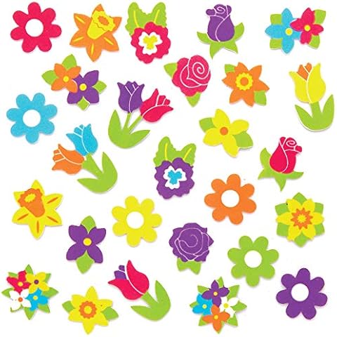 Pegatinas de Espuma de Flor de Primavera para Niños de Baker Ross Cover