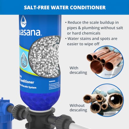 Image of Aquasana Whole House Water Filter System | 1M Gal | UV, Carbon & KDF Media | 10-Year Filter | 14.6 GPM | Reduces Chlorine, Bacteria, Viruses & Scale | Salt-Free Conditioner | 10-Year Limited Warranty