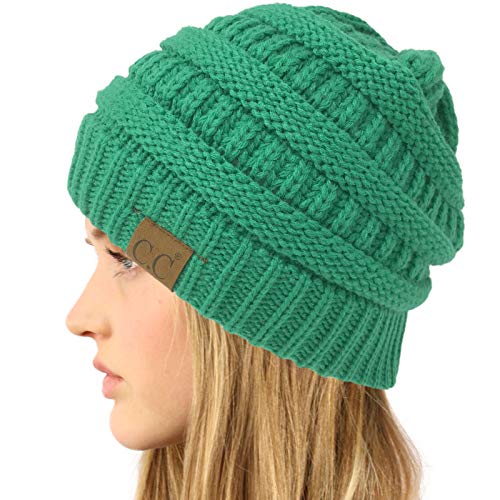 Image of Hatsandscarf CC Exclusives Solid Color Beanie Tail Hat for Adult (MB-20A)