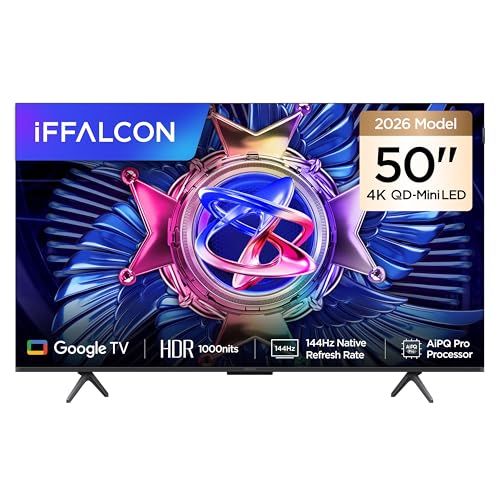 50U95A 50 İnç Smart TV 4K QD-Mini LED Yüksek Parlaklık Hdr 10+ Gaming Google TV, 144Hz Doğal Yenileme Hızı, Onkyo 2.1 Hi-Fi, Dolby Vision Atmos, Memc, AI Modu, Game Master (2026 Modeli)