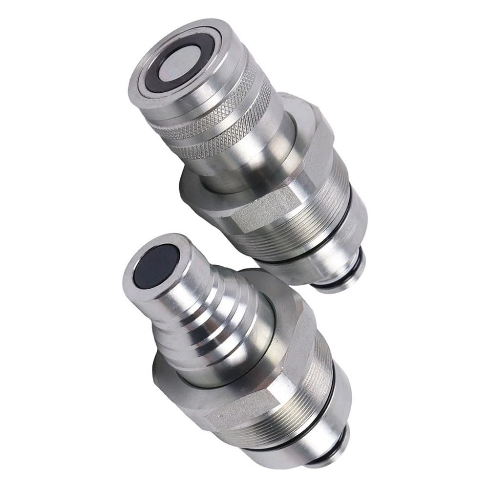 Kit accoppiatore piatto AT406474 AT406475 per Bobcat 318E 319E 320E 323E 326E 328E 329E 332E, connettori rapidi idraulici in acciaio