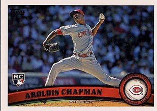 2011 Topps #110 Aroldis Chapman Cincinnati Reds MLB Baseball Card (RC - Rookie Card) NM-MT