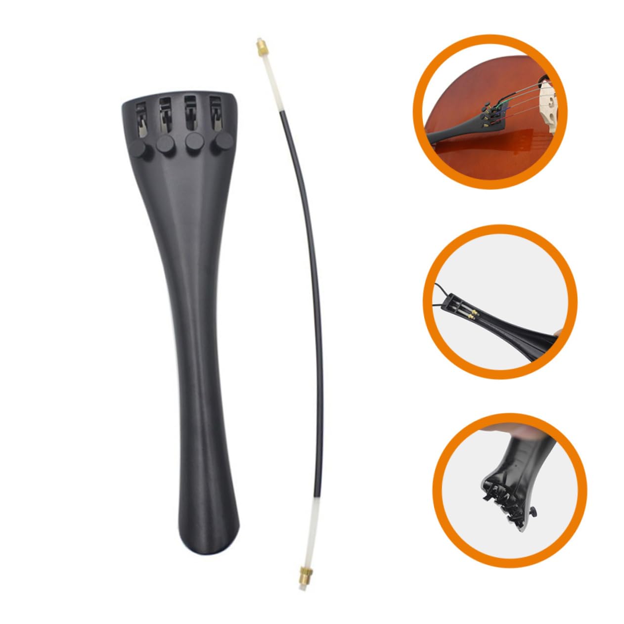 ibasenice 4sets Con Cordiera Ponte Accessori Per Violoncello Facile Da Installare e Manutenere Per Musicisti Professionisti e Appassionati