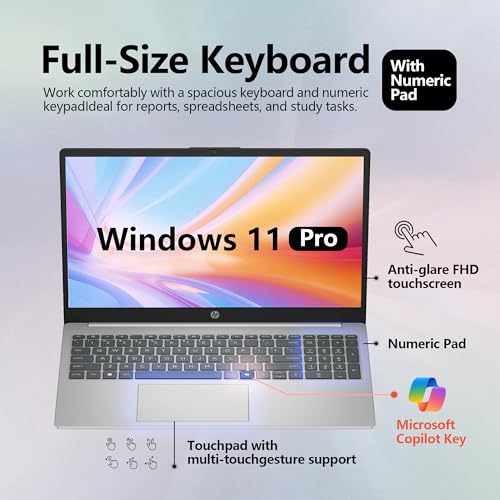 Image of HP 17.3 inch Business Laptop, 13th Gen Intel i5, 8GB RAM, 256GB SSD, Windows 11 Pro, Wi-Fi 6, Flagship Business Laptop Bundle with Docking Station Jet Black, Free Web offcie