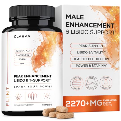 Image of Male Enhancing Supplement & Libido Support for Men - Drive, Stamina & Vitality w. Tongkat Ali, Maca, L-Arginine - Testosterone Support - Energy, Performance & Vigor Boost - 3rd Party Tested - 60ct
