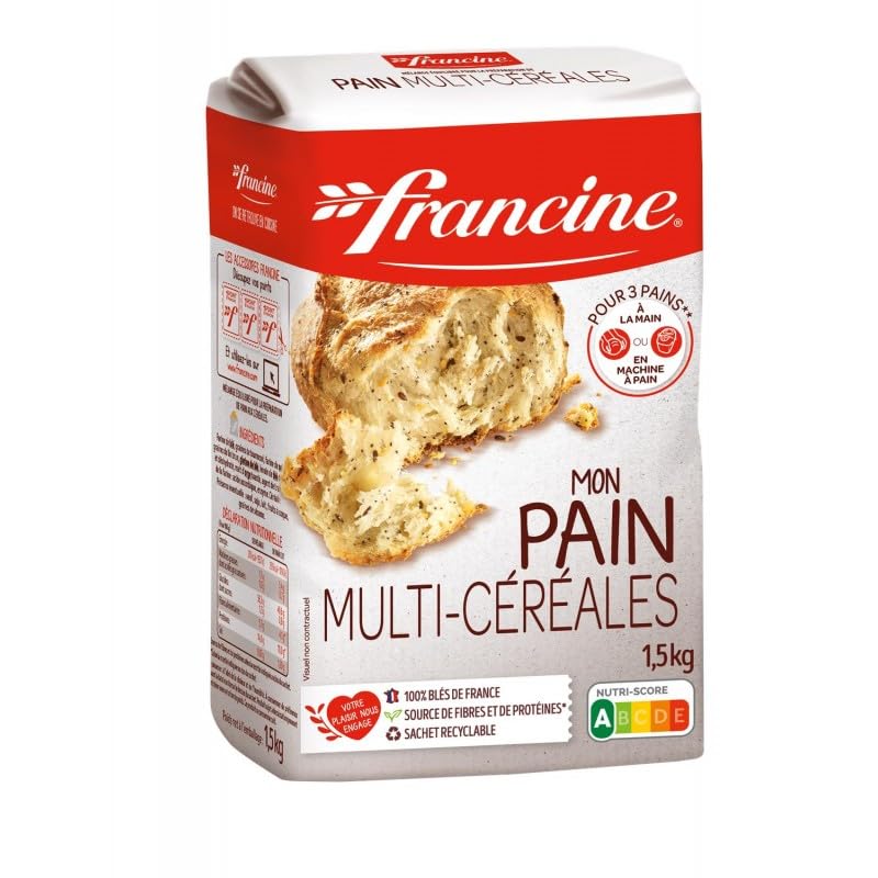 FRANCINE - Francine Farine Pain Multi Céréales 1.5Kg - Lot De 3 - Vendu...