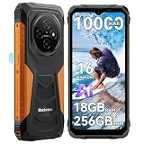 Blackview Móvil irrompible Android 16, 256GB+18GB (TF 2TB) Móvil Rugerizado,10000mAh 6.56' HD+ Teléfono Movil, AI Camera, Face ID/Dual SIM/OTG/390g Movil Indestructible 3 Años de Garantía