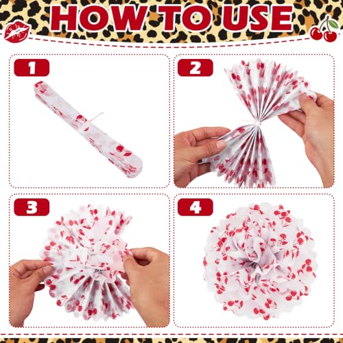 Image of Red-Black Gold Party-Decorations Tissue Pom Poms for Party and Event Decorations, Mixed Colors, Home & Kitchen Decor