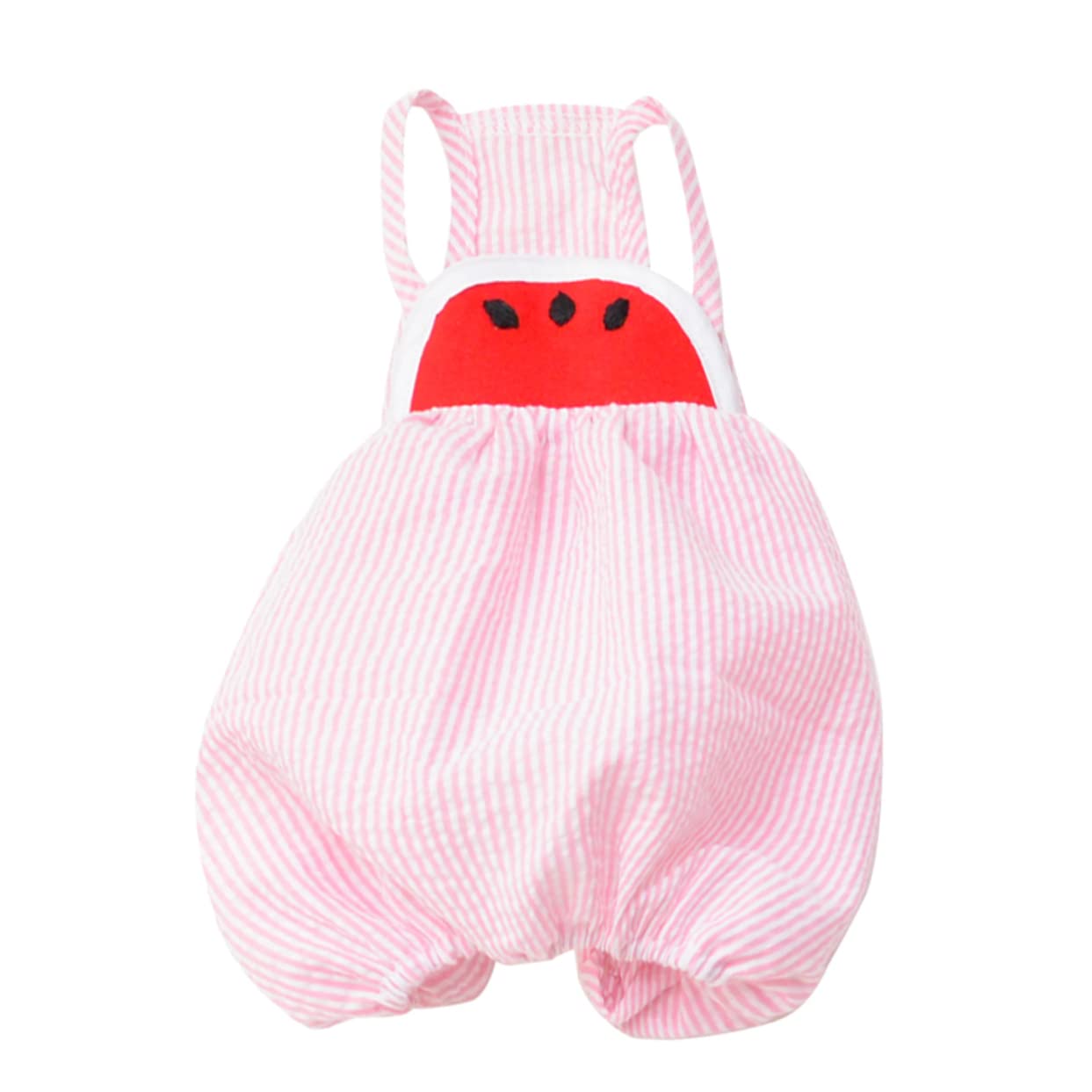 Angoily Lot De 3 Vêtements pour Animaux De Compagnie Motif Pastèque Pantalon À Bretelles pour Fêtes Mariages Et Photos