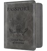 ACdream RFID Blocking Passport Holder Travel Wallet - Premium PU Leather Cover Passport Book with...