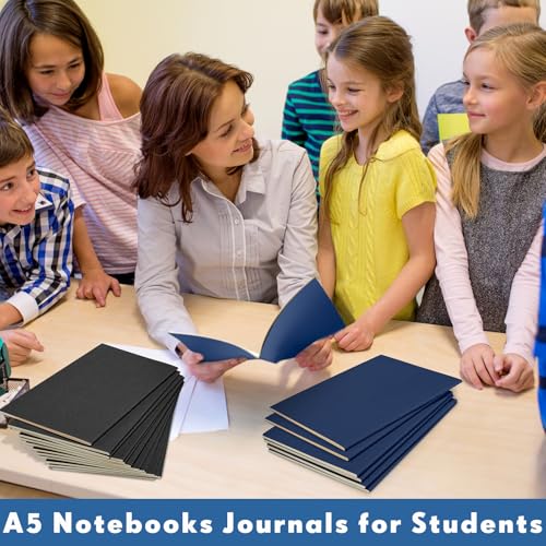 Image of Mimorou 100 Pcs A5 Journals Notebooks Bulk,Black,Navy,Lined