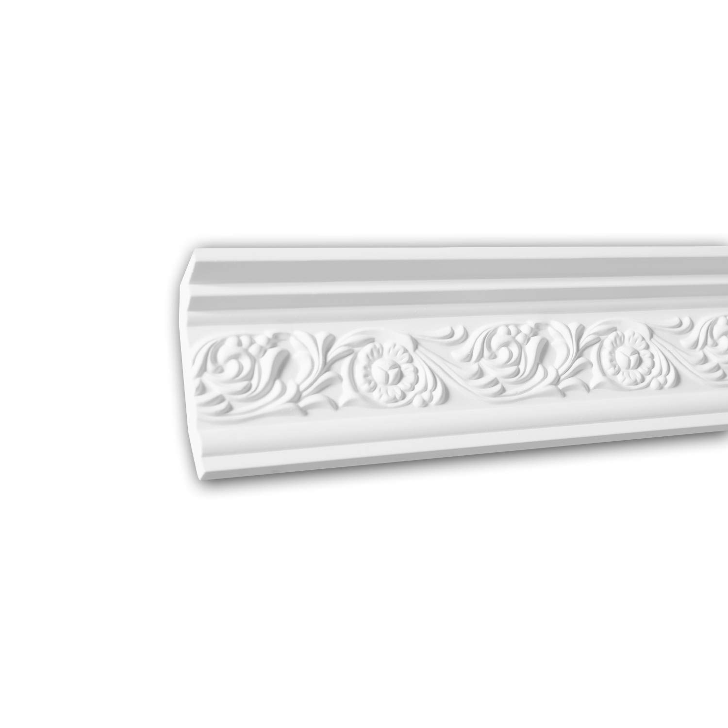 Corniche flexible 150274F Profhome en polyuréthane moulé de 2m pour murs arrondis