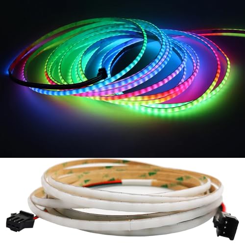 Tira LED Direccionable WS2812B 16.4ft 160 LEDs/m 5mm ancho miniatura 4