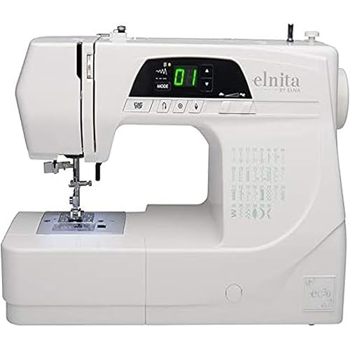 EC30 Computerized Sewing Machine with 30 Stitches, LED Display, Needle Threader and Foot Control.
