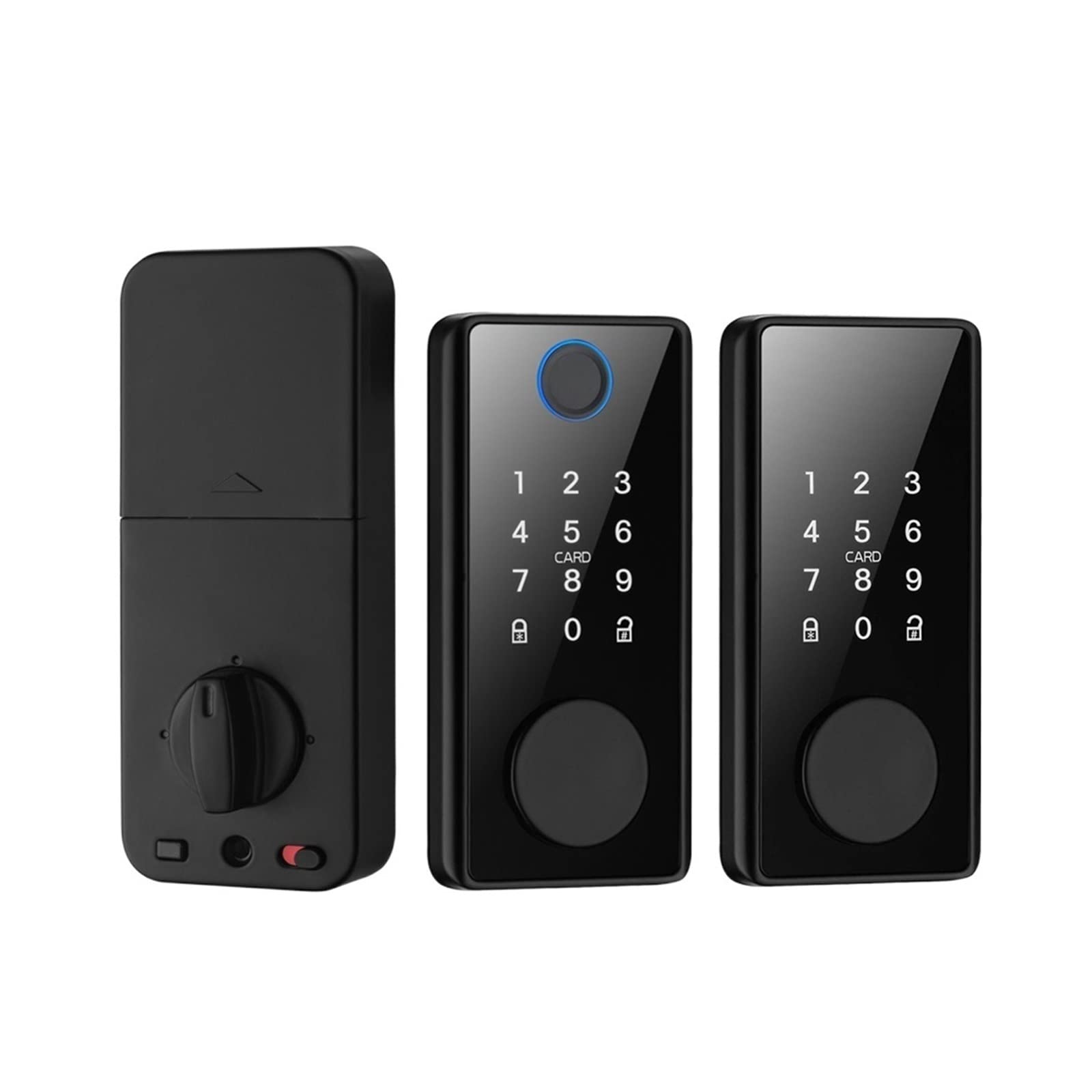 Zamek do drzwi bezkluczykowych Tuya Smart Deadbolt zamki Wejście do drzwi Przedni Keyless Klawiatura z czytnikiem linii papilarnych Cyfrowy zamek do mieszkania domowego(TYPE 6)