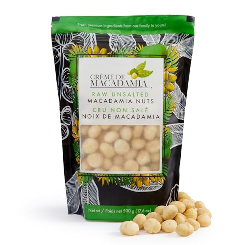 Creme de Macadamia Organic Raw Macadamia Nuts | Unsalted Whole Ma...