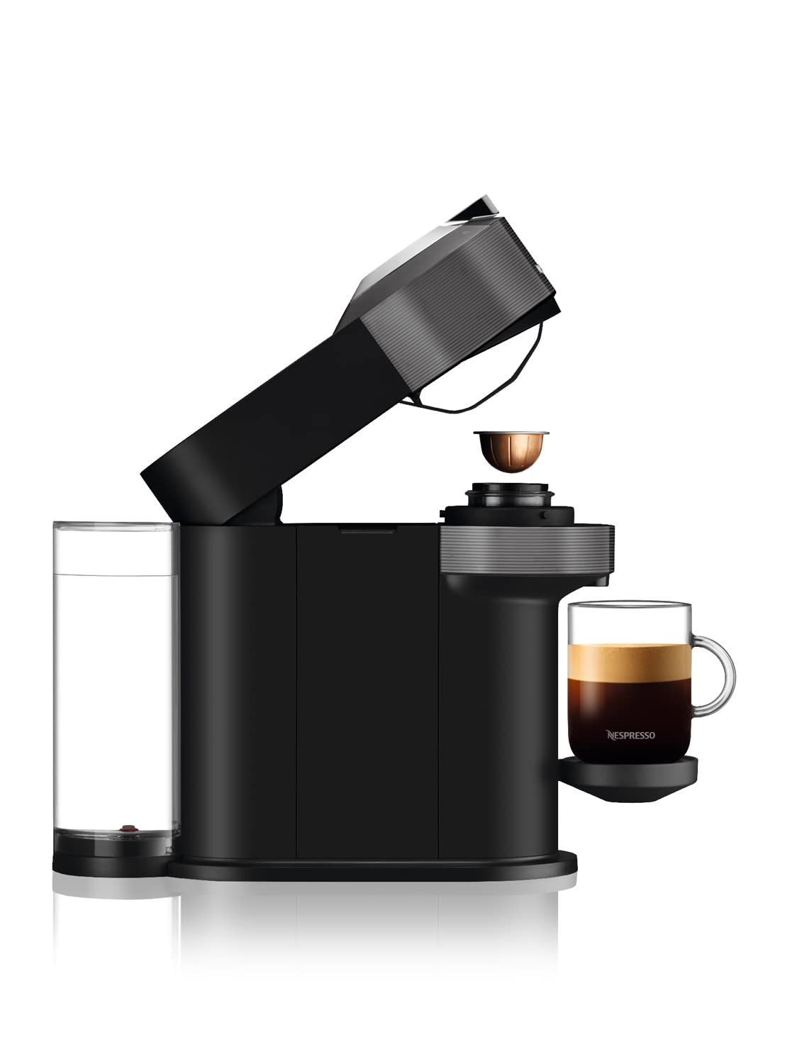 Nespresso Vertuo Next ENV120.GY Macchina del Caffè compatibile con le NUOVE CAPSULE NESPRESSO con Tecnologia Centrifusion, Serbatoio acqua 1L, Grigio