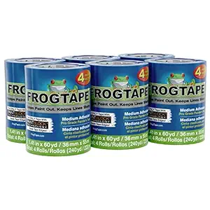 FrogTape Pro Painter's Tape with PAINTBLOCK, Medium Adhesion, 1.41