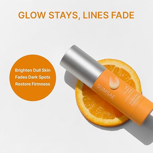 Miniatura 7 de SUMSAE Suero puro de vitamina C, el mejor cuidado de la piel coreano con vitamina 10.5%, sin agua añadida, bomba especial sin aire, aclarando y