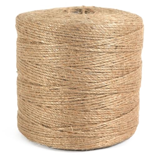 ARISKEY Natural Jute Twine for Gardening and Crafting
