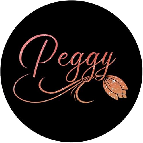 Miniatura 3 de Peggy Nombre Floral Tulipán Flores Diseño Rosa PopSockets PopSockets intercambiables PopGrip