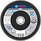 Bosch 1x PRO Metal X571 Fächerschleifscheibe, gerade Ausführung, Fiber, für große Winkelschleifer (für Stahl, Edelstahl, Ø 180 mm, Körnung 60, Professional Zubehör Großer Winkelschleifer)