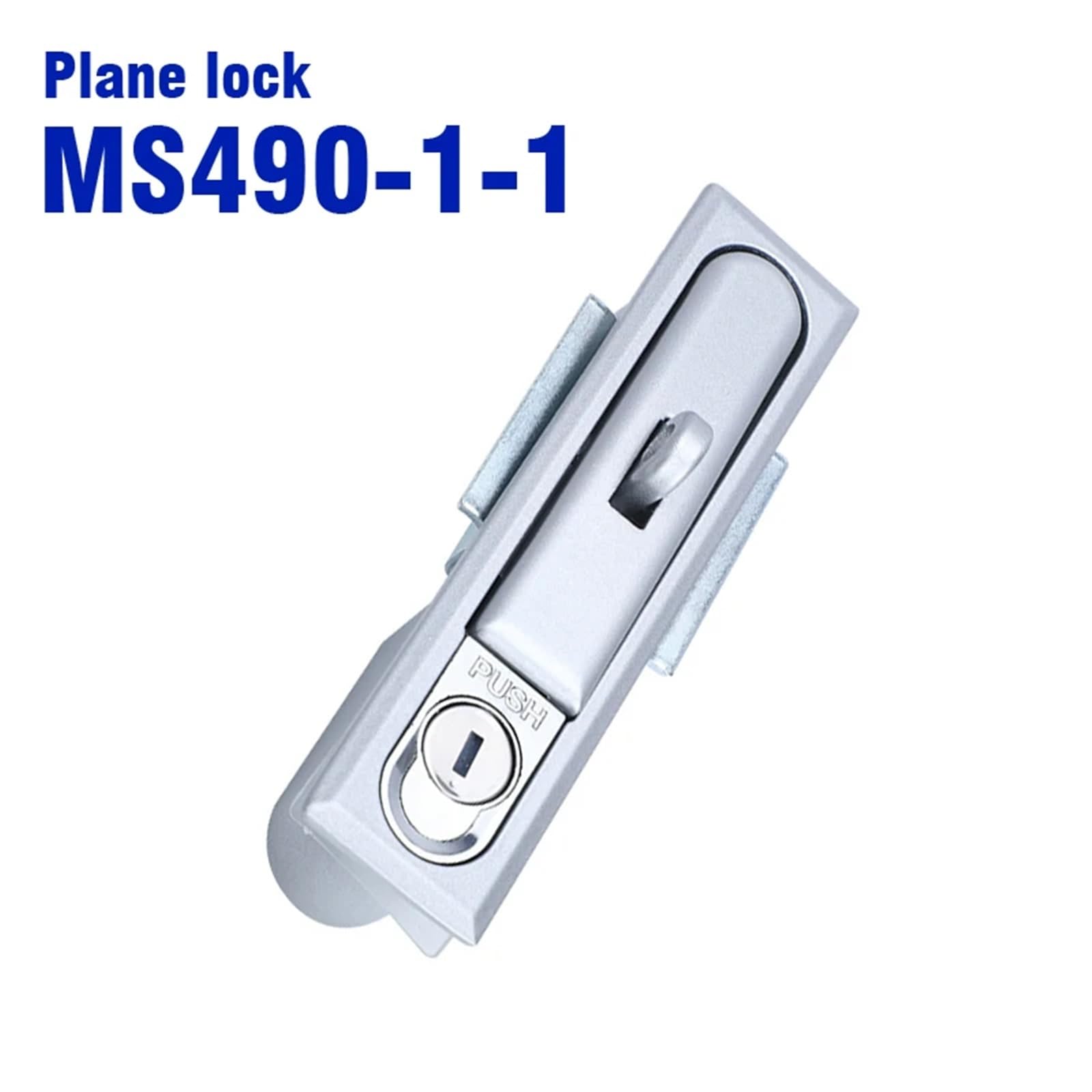 MS490-1-1 Switch Control Cabinet Lock Iron Cabinet Square Cabinet Lock Distribution Box Flat Lock 1Pcs