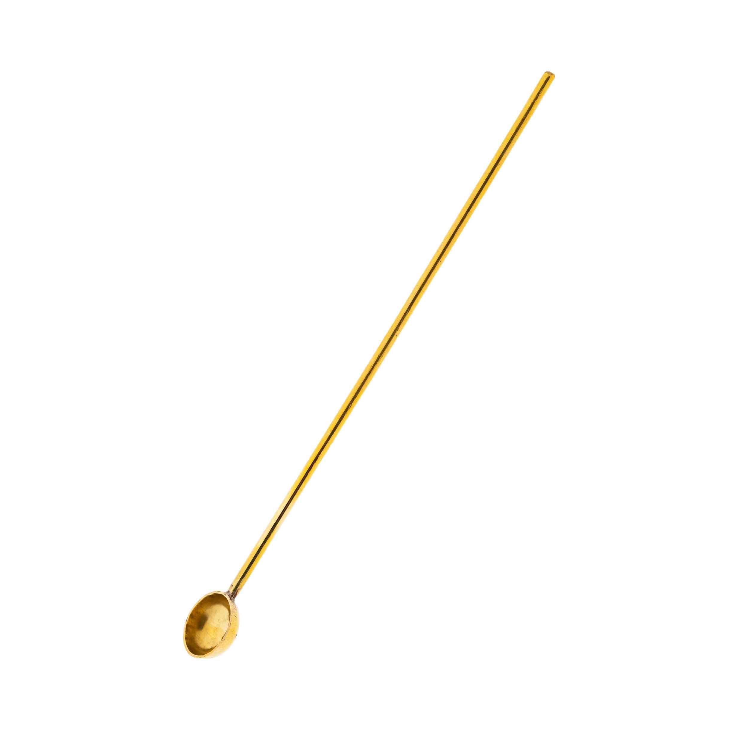 NKlaus 17 cm Incense Spoon - Robust and Durable Spoon, Perfect for Frankincense, Brass Spoon for Incense and Spiritual Rituals, Elegant Design for Any Ceremony 16530