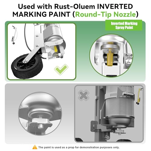 2393000 marking wand for inverted marking spray paint marking spray paint wand suitable for temporary marking paint marking of sports fields building construction lineround-tip nozzle
