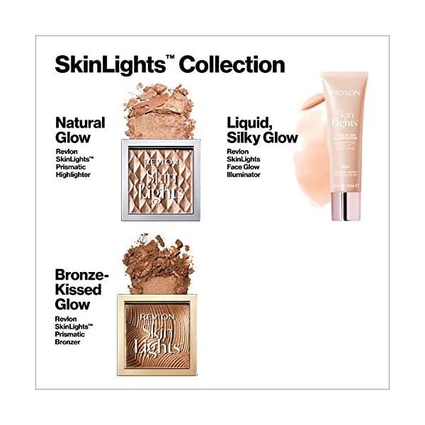 Liquid Bronzer by Revlon, Skinlights Face Makeup, Face Glow Illuminator, Sunburst Bronze, 1 Fl Oz