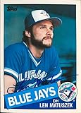 Len Matuszek Autographed 1985 Topps Traded #80T