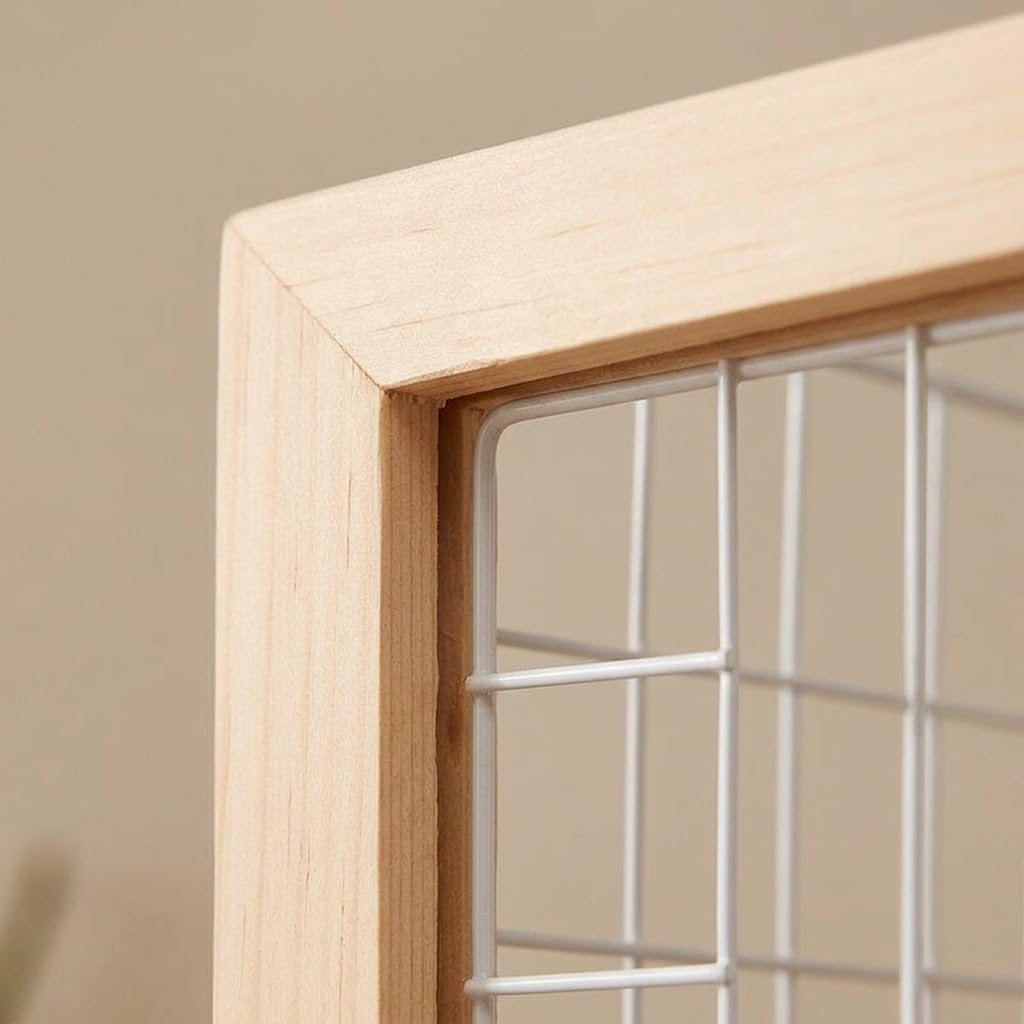 Celosías para terraza Exterior, de Madera, Decorativas Resistentes, Enrejado Pared Plantas, 10 Ganchos, 10 Unidades, Moderno Sencillo, Cuadrado