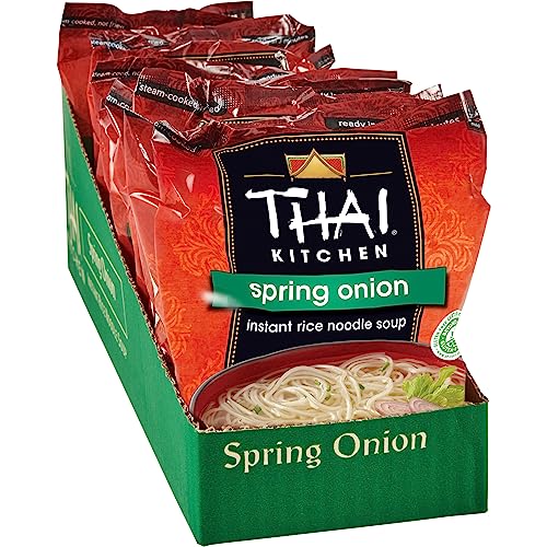 Thai Kitchen Gluten Free Spring Onion Instant Rice Noodle Soup, 1.6 oz (Pack of 12)
