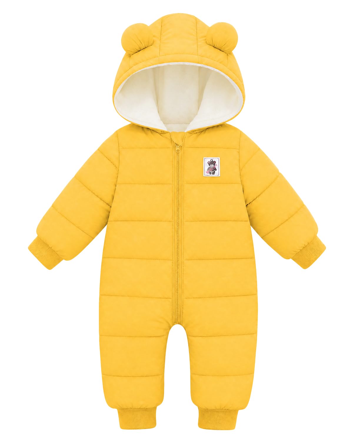 WYTbaby Traje de nieve para bebé con capucha