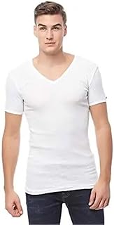 فانلة ديربي من القطن بنصف كم ورقبة على شكل حرف V للرجال قطونيل