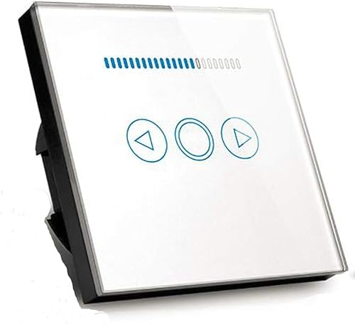 Interruptor regulador de intensidad táctil estándar EU con pantalla LED Regulador de intensidad de luz interruptor con pantalla táctil interruptor de pared regulador de luz de cristal