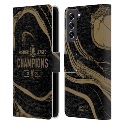 Étui portefeuille LFC marbre noir pour Samsung Galaxy S21 FE 5G