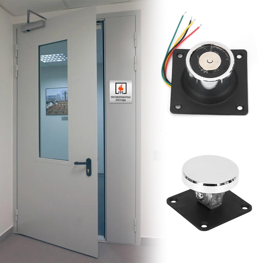 Magnetyczny stoper do drzwi, elektromagnetyczny uchwyt do drzwi, stalowy uchwyt ścienny, silny stoper do łapania, ochrona przeciwpożarowa, drzwi dotykowe otwarte do drzwi drewnianych