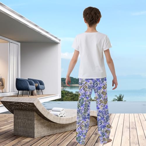 visesunny Boys' Pants Funny Pattern Print Lounge Jogger Pants Elastic Waist Long Bottoms Trousers with Pockets Size S-XL3